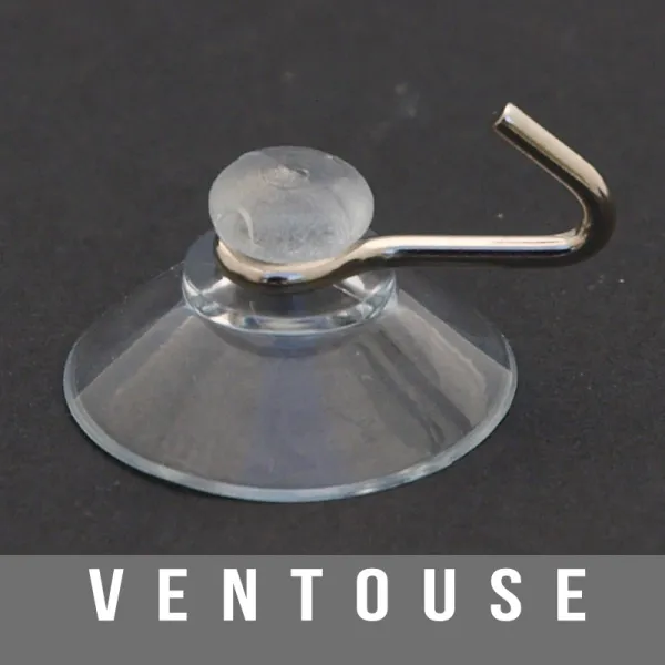Ventouses à crochets Ø20mm