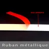 Ruban métallique adhésif - ép. 0,2mm - largeur 12,7mm