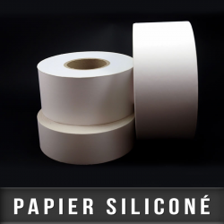 Papier siliconé blanc