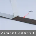 Aimant adhésif Ep 0,8mm l 15mm