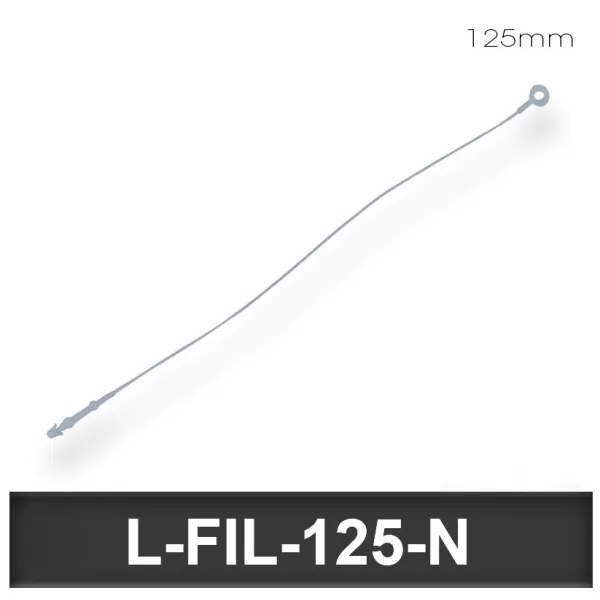 Lien de Fermeture nylon 125mm Naturel