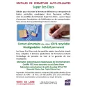 Pastille de fermeture écologique Ø25mm - Adhésif Permanent