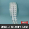 Pastilles adhésives double face extra fortes transparentes Ø 19 mm