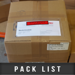 1000 Pack list adhésifs 162x114mm