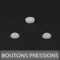 Boutons pressions 2,5mm Blanc