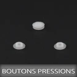 Boutons pressions 2,5mm Blanc