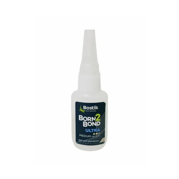 Colle cyanoacrylate Bostik Born 2 Bond ULTRA MV - Medium Viscosity 20g
