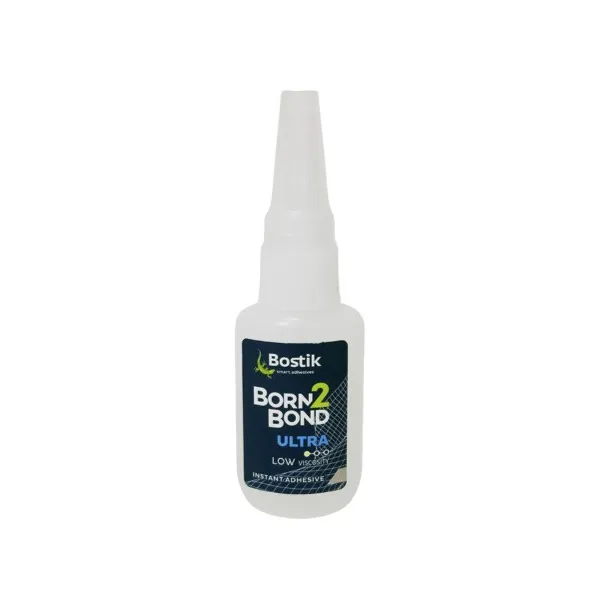 Colle cyanoacrylate Bostik Born 2 Bond ULTRA LV - Low Viscosity 20g