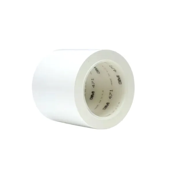 Ruban adhésif vinyle 3M 471 Blanc pour signalisation claire et propre