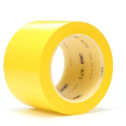Ruban adhésif vinyle 3M 471 Jaune pour marquage et identification