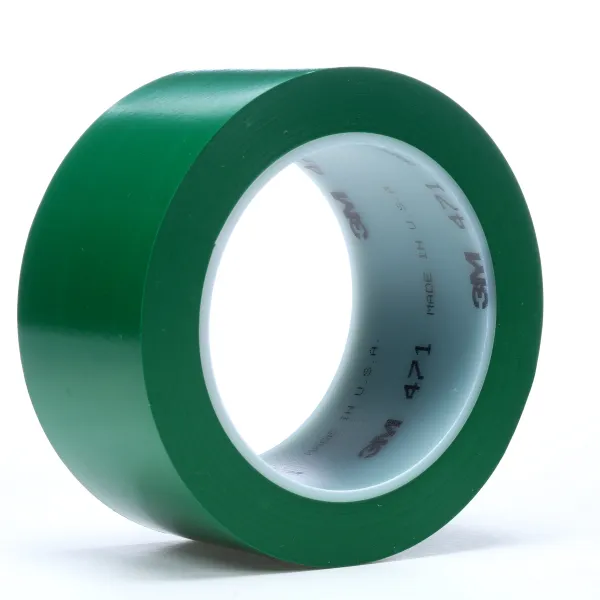 Ruban adhésif vinyle 3M 471 Vert haute résistance pour délimitations