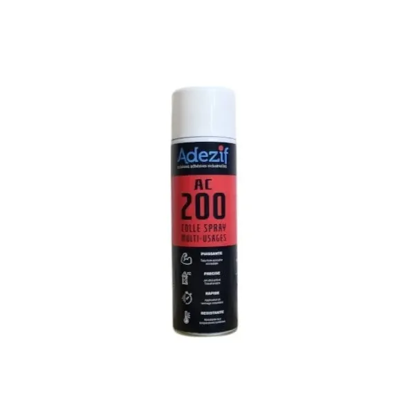 Colle AC200 aérosol, séchage rapide et polyvalente 500ml