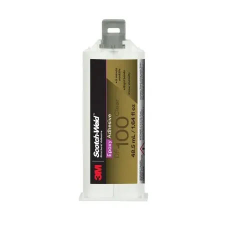 3M DP100 Colle époxyde bicomposante transparente pour collage rigide 48,5 ml