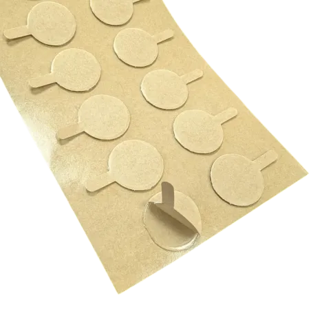 Pastilles double-face mousse acrylique haute résistance ép. 1mm Ø19mm - 10 planches de 10 Pastilles double-face mousse acrylique haute résistance ép. 1mm Ø19mm - 10 planches de 10