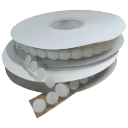 Pastille adhésive - AA014 - 25mm x 875Past - Blanc - Crochet
