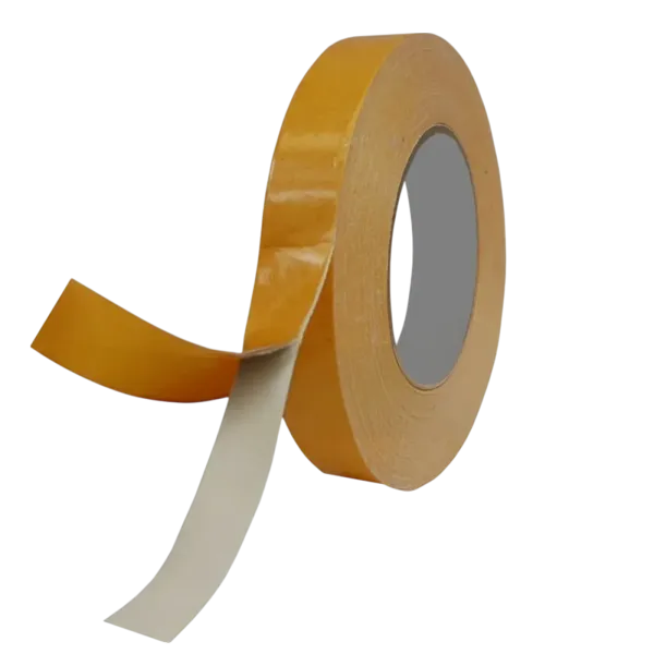 Adhésif double face toile TO145 grande largeur - 1450mm x 25m - Blanc