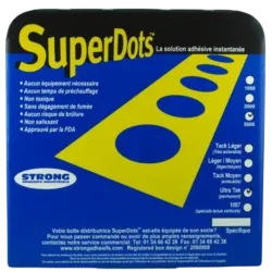 SuperDots Points de colle Ultra tack  Ø8/12mm boite de 5000 - CF350