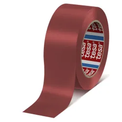 Marquage au sol permanent en PVC TESA 4169 - 50mm X 33m -  Rouge