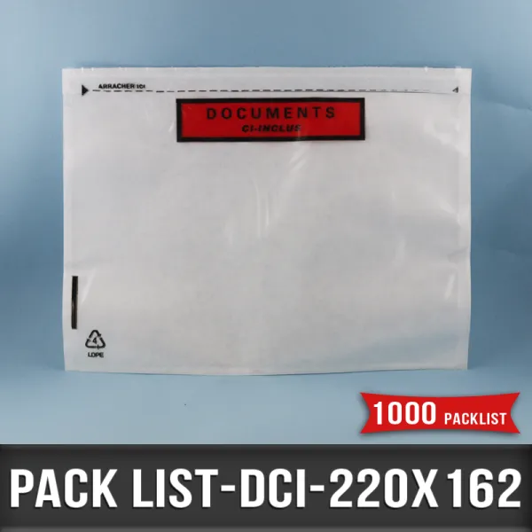 1000 Pack list adhésifs 220X162mm