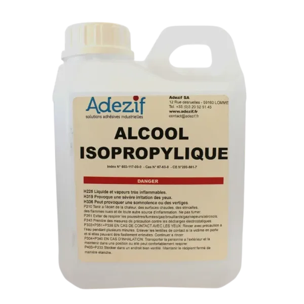 Alcool isopropylique pur AN100 pour usage industriel - 1l