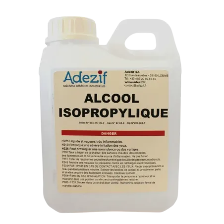 Alcool isopropylique pur AN100 pour usage industriel - 1l