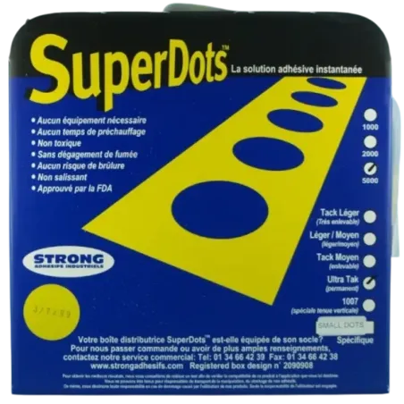 Small Dots points de colle ultra tack ± Ø4/5mm - CF350 - Boite de 5000