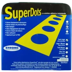 Super Strips easy tack bandes adhésives CF150 ± 35X5mm - Boite de 2000