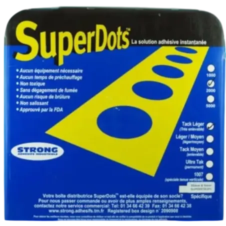 Super Strips easy tack bandes adhésives CF150 ± 35X5mm - Boite de 2000