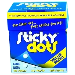 Sticky Dots pastilles de colle enlevable easy tack CF150 - Boite de 1600