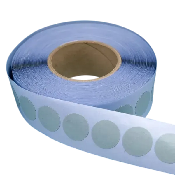 Pastille adhésive double face polypropylène 140µ Ø15mm