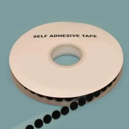 Pastille auto agrippante adhésive Maille Ø15mm Noir Pastille auto agrippante adhésive Maille Ø15mm Noir