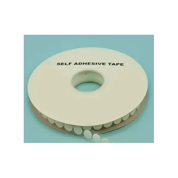 Pastille auto agrippante adhésive Maille Ø15mm Blanc