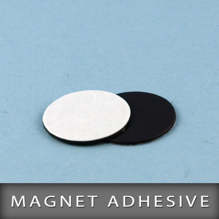 Pastille magnétique adhésive Ø20m Ep. 0.7mm