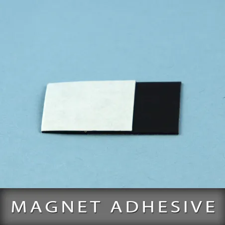 Magnet adhésive en format 25X25mm Ep. 0,5mm