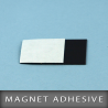 Magnet adhésive en format 25X25mm Ep. 0,5mm