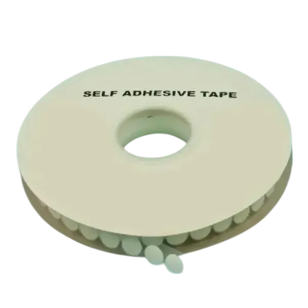 Pastille auto agrippante adhésive Crochet Ø15mm Blanc