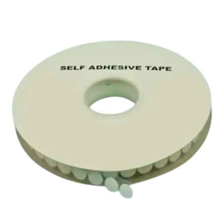 Pastille auto agrippante adhésive Crochet Ø15mm Blanc