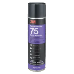 Colle en spray 3M 75 Repositionnable pour collage textiles 500ml