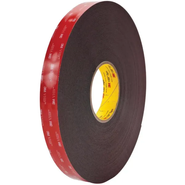 3M VHB 5952 - Mousse adhésive acrylique noire haute performance 1,1 mm