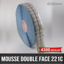 Pastille adhésive double face mousse 1mm Ø20mm