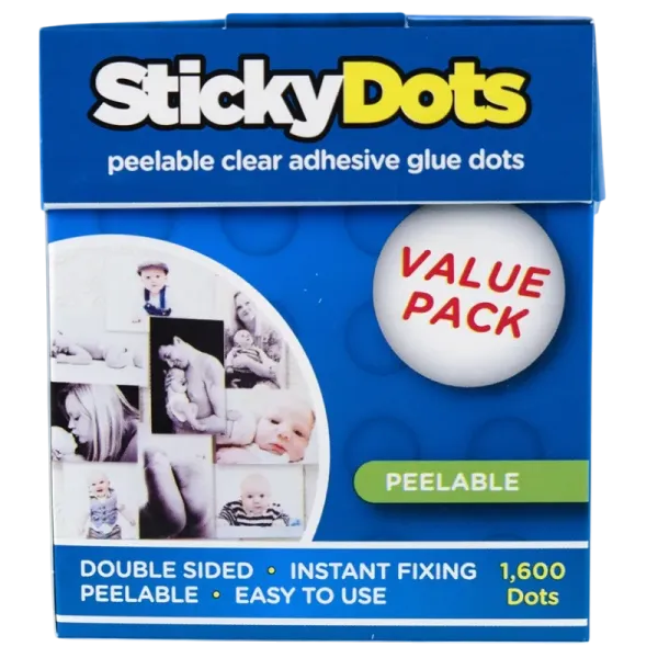 Sticky Dots pastilles de colle enlevable easy tack CF150 - Boite de 1600