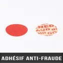 Rouleau adhésif anti-fraude Rouge 45mm