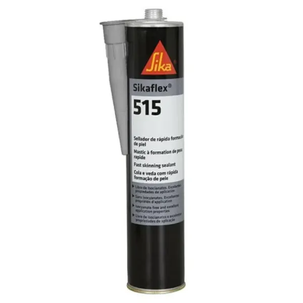 Mastic colle Sikaflex 515 pour étanchéité universelle automobile industrielle - 300ml, Gris