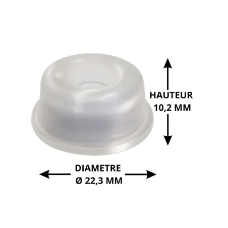 Butée adhésive en creux Ø22,3 H 10,2mm Butée adhésive en creux Ø22,3 H 10,2mm