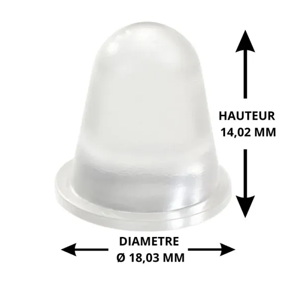 Butée adhésive conique Ø 18,3 H14,2mm