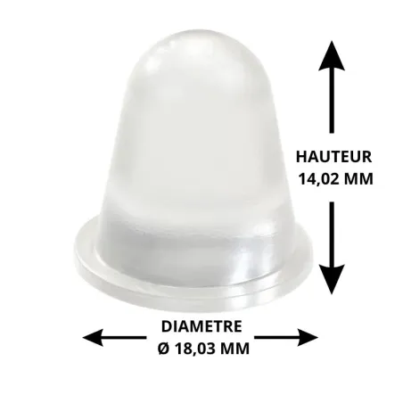 Butée adhésive conique Ø 18,3 H14,2mm Butée adhésive conique Ø 18,3 H14,2mm