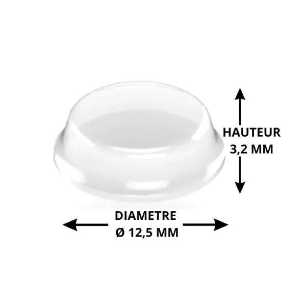 Butée adhésive cylindrique Ø 12,5 H 1,5mm