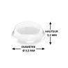 Butée adhésive cylindrique Ø 9,5 H 3,2mm