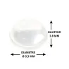 Butées adhésive hémisphérique Ø 9,5 H 3,8mm