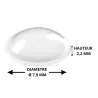 Butée 3M SJ5302 pour PLV boite de 3264 - hémisphérique transparente - 7.9 x 2.2 mm